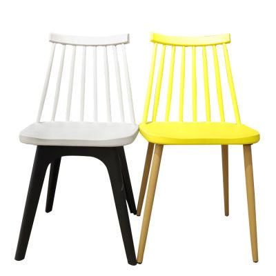 Wholesale Home Furniture Heat Transfer Wood Printing Leg PP Dining Chair