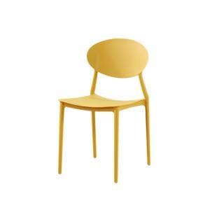 Modern Nordic Romantic Plastic Colors Dining Chair