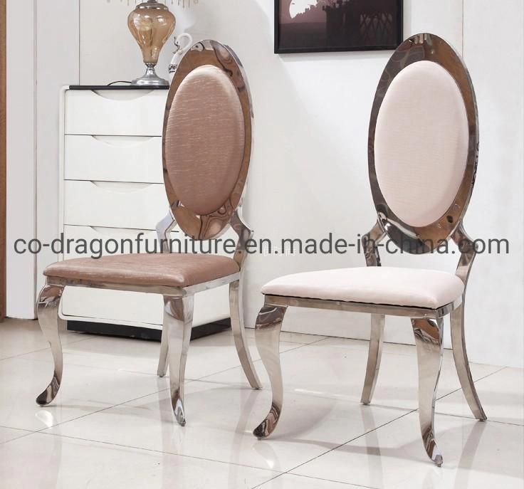 Fancy Gold Stainless Steel Leather Dining Chair for Home Furniture