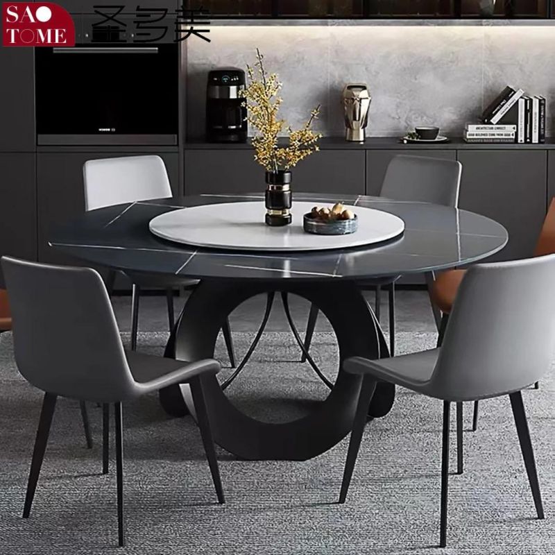 Round Shape Black or White Dining Table