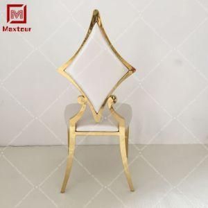 New Product High Quality White Wedding Banquet Stainless Steel Chairs for Sale