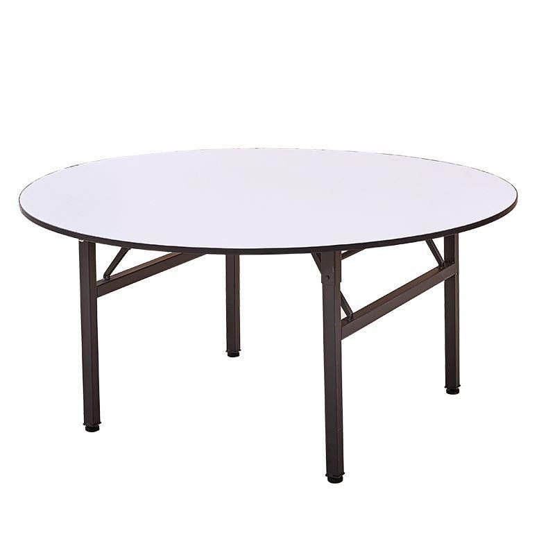 Hot Sales White Folding Dining Table Big Round Banquet Table