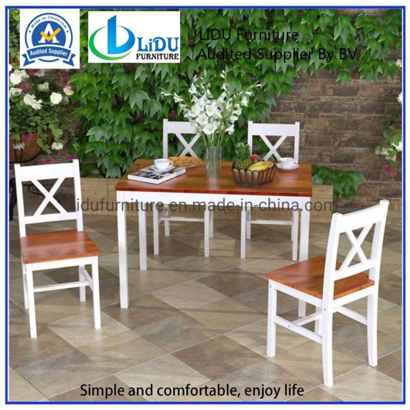 White Color Dining Room Furniture Set Cheap Modern Simple Design Dining Chairs