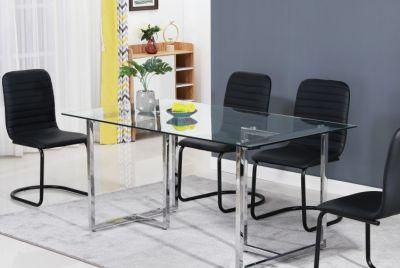 Modern Dining Furniture Glass Dining Chair Table