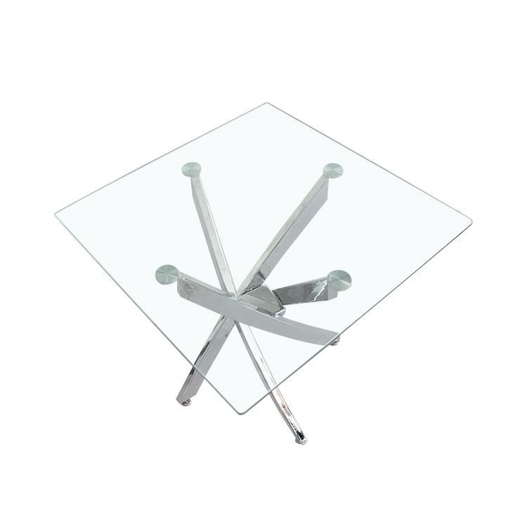 Home Furniture Dining Table Glass Surface Dining Table