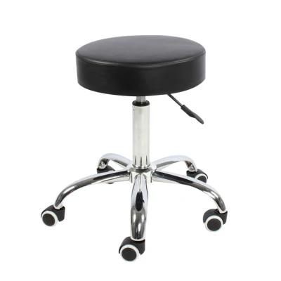 Sillas De Bar Home Office Furniture Round Stool with Roller Lift Ratating Adjust The Multi-Functional Dining Room Stool Chair