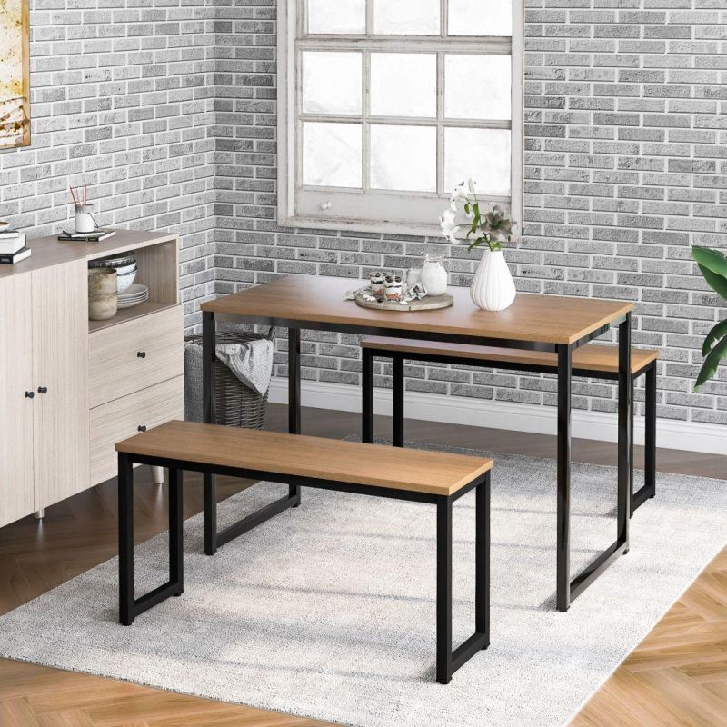 Nordic Dining Table Home Small Apartment Solid Wood Legs Rectangular Dining Table Restaurant Simple Modern Dining Table