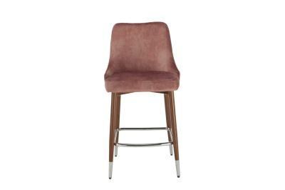 Modern Pink Golden Leg Chair for Dining Room