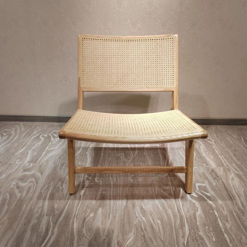 New Arrival Cafe Wooden Natural Wicker Dining Lounge Chair