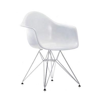 Popular Metal Leg PP Plastic Modern Leisure Dining Chair