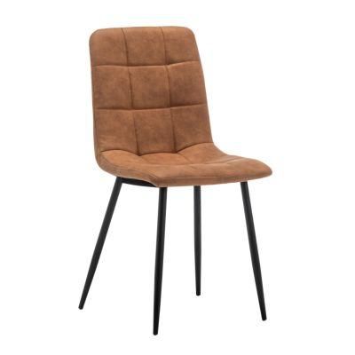 Modern Fashion Leather Metal Dining Chairs