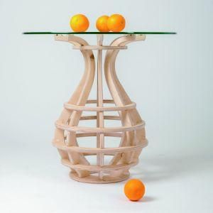 Pineapple Shape Modern Design Wooden Tea Tables