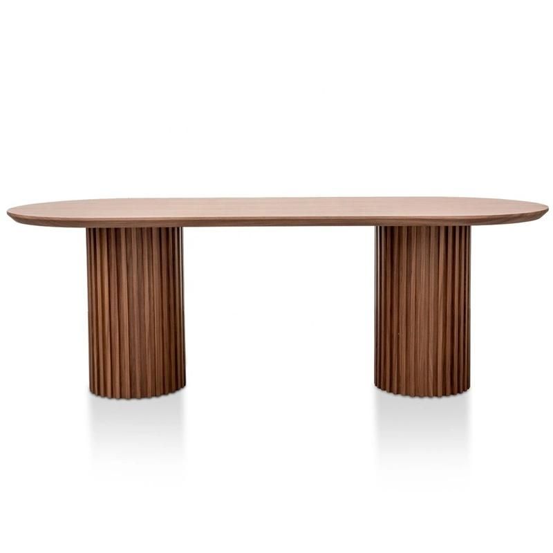 Hot Sales Wood Ripple Oval Dining Table