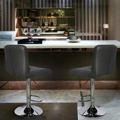 Luxury Design Style Swivel Adjustable Height Bar Chair