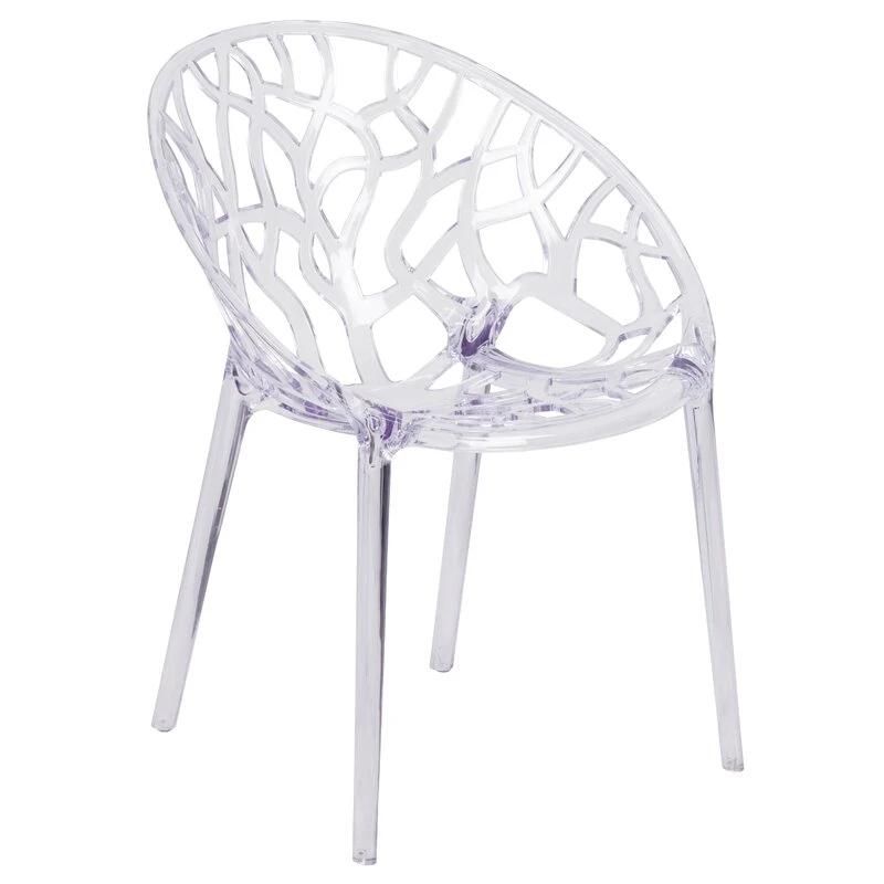 High Quality Custom Transparent Acrylic Dining Chair Clear Acrylic Rocking Chair