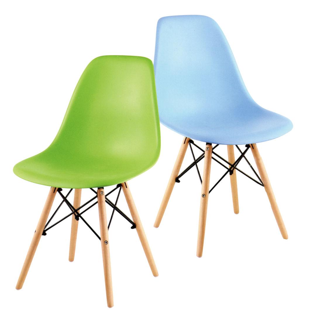 Best Seller Plastic Material French Nordic Scandinavian Wooden Dining Chairs for Home Furniture