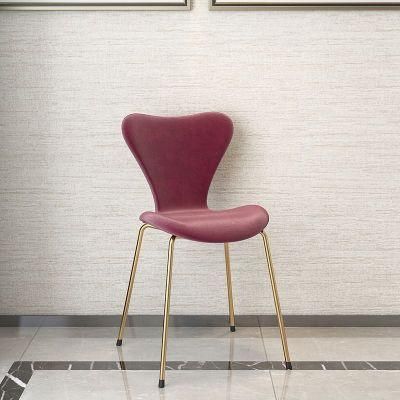 Modern Design Fabric Dining Chair with Metal Frame Bar Stool