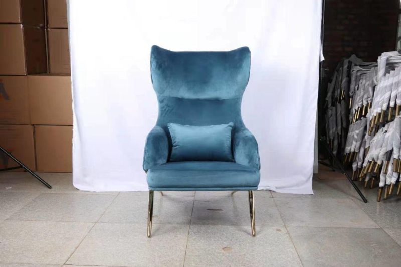 Modern Green Leather Comfortable Leisure Dining Chair Hot on Sale