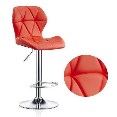 Soft Padded Seat Adjustable Height Swivel Bar Stool for Sale