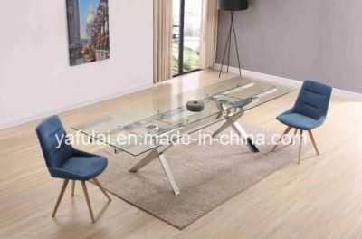 Stainless Steel Extension Dining Table Living Room Furniture