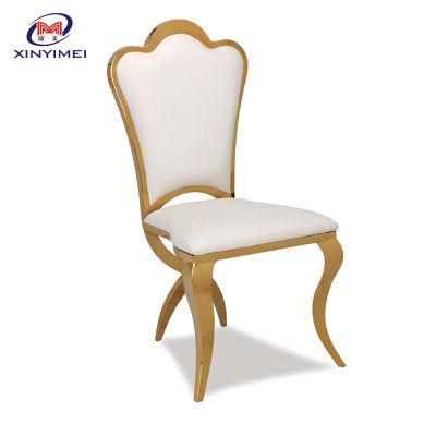 New Design Luxury Restaurant Stainless Steel Legs Banquet Chair