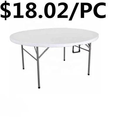 Home Furniture Metal Leg Restaurant Hotel Dining Folding Table