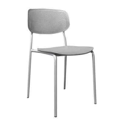 Wholesale Amazon Hot Sale Home Furniture Modern Design Gray PP Restaurant Cafe Plastic Chair