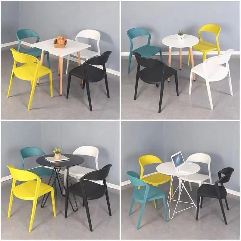 Scandinavian Home Decor Sedie Giardino Nordic Plastic Restaurant Dining Chair