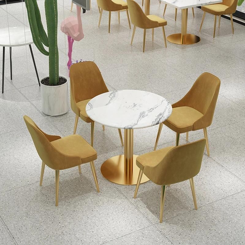 Wholesale Top Quality Nordic Restaurant PU Leather Upholstered Dining Chairs