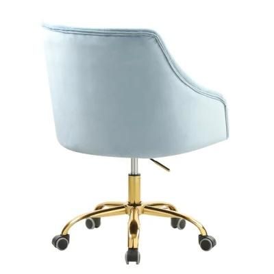 Twolf Beige Velvet Dining Chair Stainless Steel Base Light Color Velvet Dining Chair