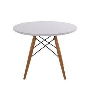 MDF with Wood Leg Dia 100*H70cm Dining/Living Room/Hotel/Bedroom/Restaurant Table