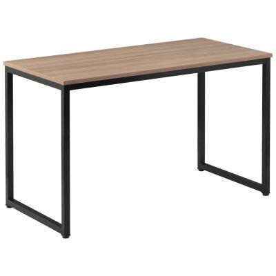 Wooden Top Dining Table with Metal Base Rectangular Dining Table for Restaurant or Coffee Shop