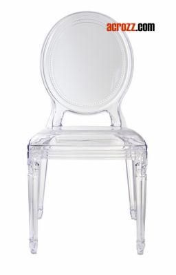 Plastic Stackable Stacking Outdoor Crystal Acrylic Clear Louis Chair Ghost Chair