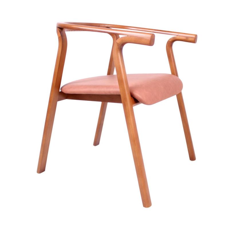 Retro Style Ming Style Wooden Frame Cushion Seat Banquet Dining Chair for Restaurant Hotel Use