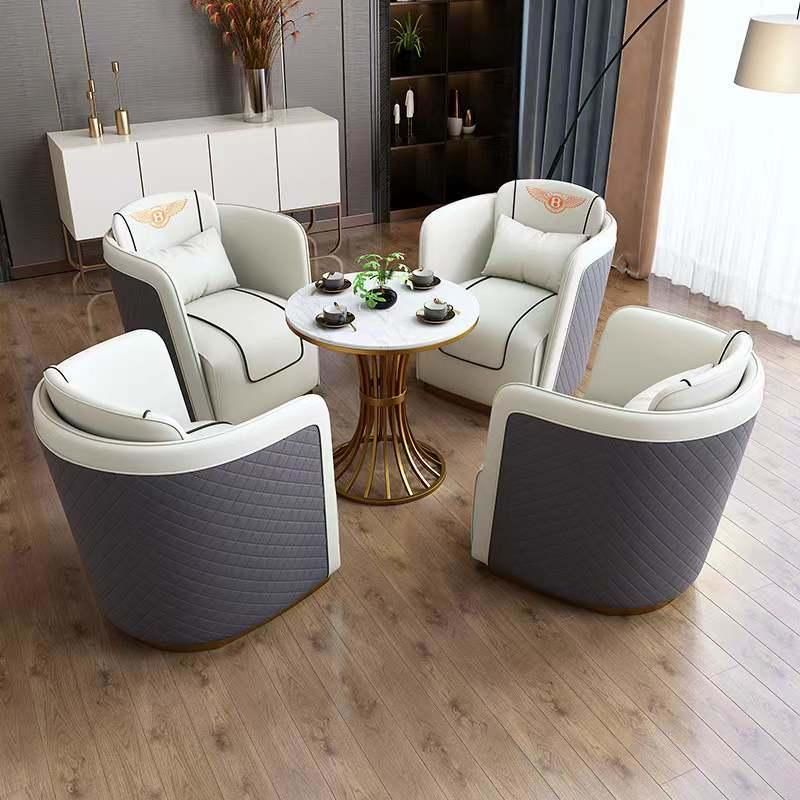 Light Luxury Flannel Round Back Home Hotel Restaurant Wedding Stainless Steel Dining Chair with Factory Prices