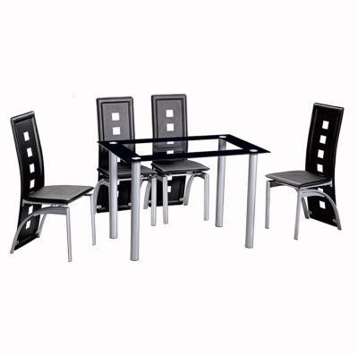 Square Furniture Dining Table Sturdy Metal Legs Dining Table