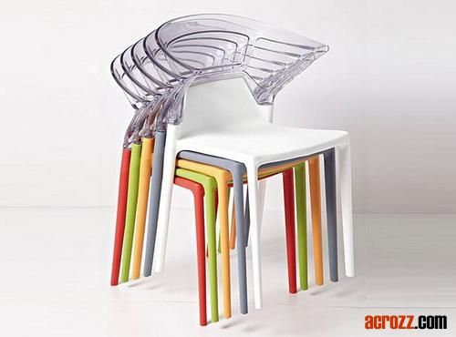 Plastic Acrylic Starck Furniture Polycarbonate PC Dining Food EGO K Armchair