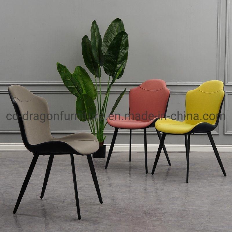 China Wholesale Metal Dining Chair with Leather for Dining Furniture