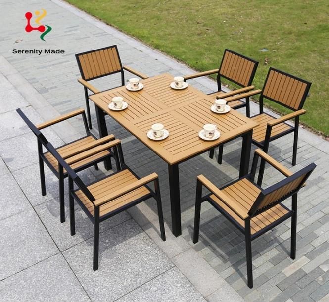 out Door Furniture Set for Park Resting Water Proof Metal Base Chair