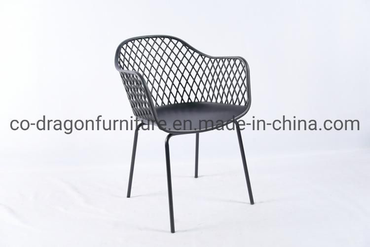 Wholesale Plastic Dining Chair with Metal Legs for Home Furniture