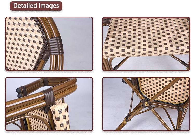 (SP-OC426) Economical Durable Aluminum Tube with PE Rattan Outdoor Armchair for Dining