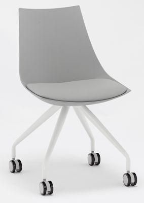 Shock PP Metal Leg Hotel or Office Grey Color Leisure Chair