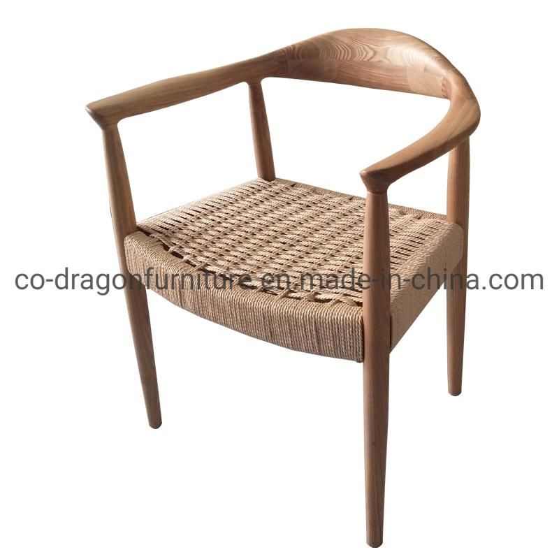 2021 New Design Dining Furniture Wooden Dining Chair with Rattan