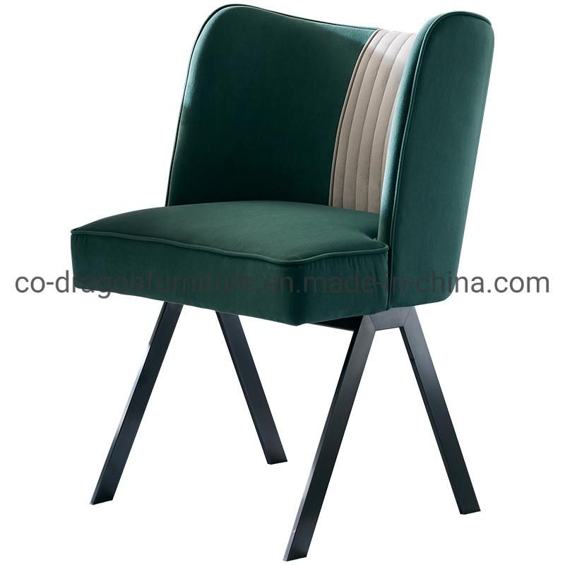 Modern High Quality Metal Legs Fabric Home Furniture Dining Chair