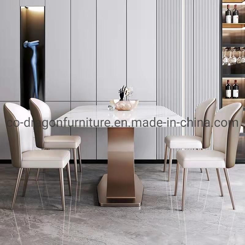 Modern Luxury Dining Table with Marble Top for Dining Furniture