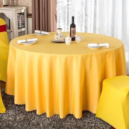 Hot Sale Hotel Banquet Table Cloth Gold Color Tablecloth