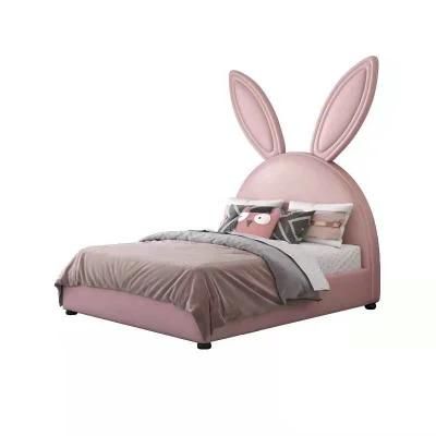 Fashionable Home Bed Mickey Cartoon Kids Bedroom Furniture Lit Enfant Upholstered Children Beds