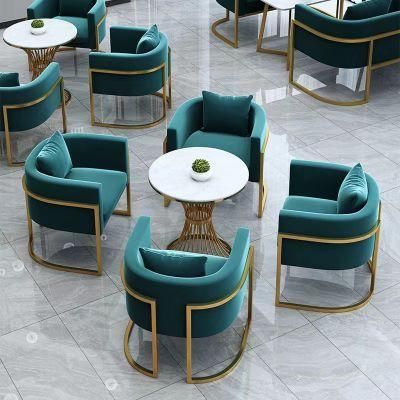 Nordic Restaurant Modern Upholstery Fabric Velvet Dining Chairs