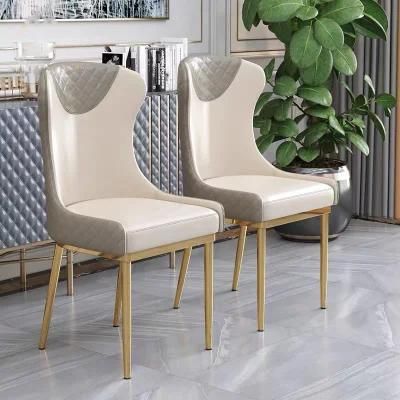 High Quality Banquet Chair with Leather Cushion and Metal Legs