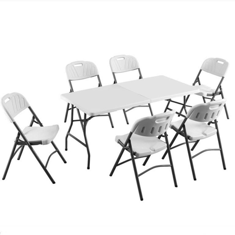 Hot Selling Outdoor Modern HDPE Plastic Hotel Recentage Folding Table